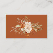 Terrakotta-Rezept für die Braut zu sein Begleitkarte (Rückseite)