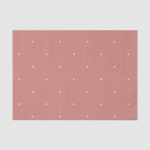 Terrakotta Rosa Weiß Muster Seidenpapier