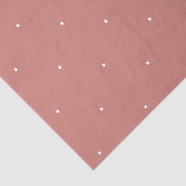 Terrakotta-rosa weißes Muster Seidenpapier (Ausschnitt)