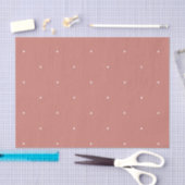 Terrakotta-rosa weißes Muster Seidenpapier (Handwerk)