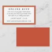 Terrakotta-roter Rahmen, der on-line-UAWG Karte (Vorne/Hinten)