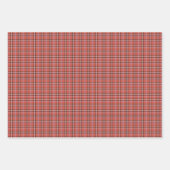 Terrakotta-Rotkariertes Retro-Farbdesign Geschenkpapier Set (Vorderseite 3)