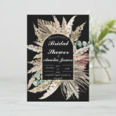 Terrakotta, rustikales Brautparty Einladung (Stehend Vorderseite)