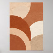 Terrakotta-Schallappenbogen-Poster | Boho-Erde-Kun Poster (Vorne)