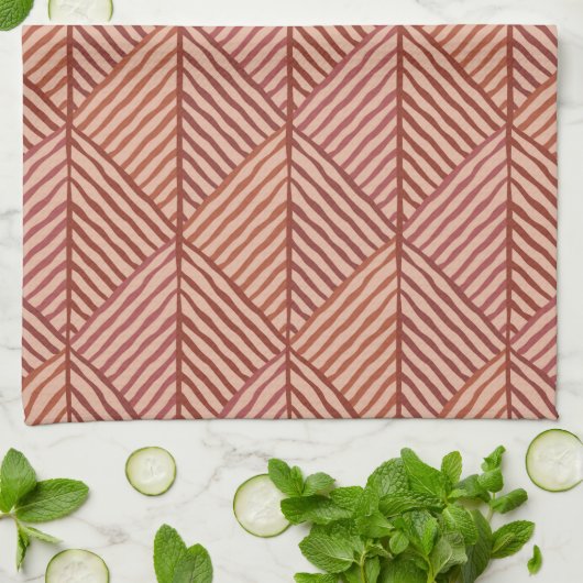 Terrakotta-Schatten Geschirrtuch (Gefaltet)