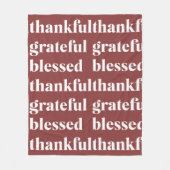 Terrakotta Thanksgiving Fleecedecke (Vorderseite)