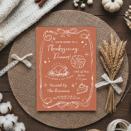 Terrakotta Thanksgiving: Lasst uns zusammenkommen Einladung