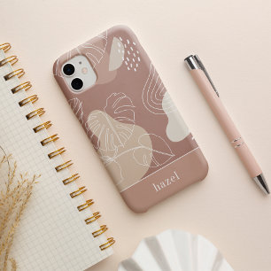 Terrakotta-Ton Boho Tropisches Monstera-Blatt iPhone 16 Hülle