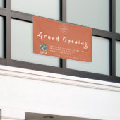 Terrakotta-Ton-QR-Code-Cafe-Bäckerei-Restaurant Banner (Äußeres Gebäude)