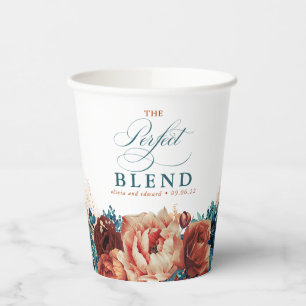 Terrakotta Türkis Blau Floral Boho Die Perfekte Mi Pappbecher