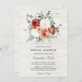 Terrakotta und Brautparty Einladung (Vorne/Hinten)