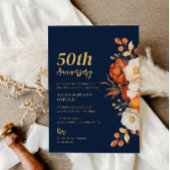 Terrakotta und Hochzeit der Marine Einladung