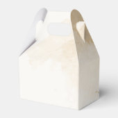 Terrakotta- und Marineblumen Hochzeit Geschenkschachtel (Rückseite)