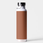 Terrakotta und Weiß | Modernes Monogramm Trinkflasche (Rechts)