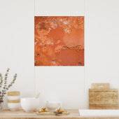 Terrakotta Wand in Rom Poster (Küche)