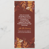 Terrakotta-Wildblume Herbstliche Hochzeit im Herbs Programm (Rückseite)