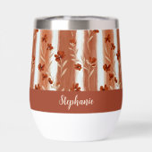 Terrakotta-Wildblumen-Monogramm Boho (Rückseite)
