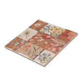Terrakotta-Wildblumen-Patchwork-Rustikal-Boho-Früh Fliese (Seite)