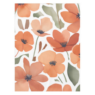 Terrakotta-Wildblumen-Rustikale-Boho-Tischdekorati Tischdecke