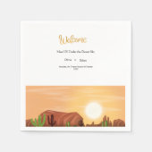 TERRAKOTTA-WÜSTEN-BOHO-HOCHZEIT SERVIETTE (Vorderseite)