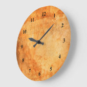 Terrakotta-Ziegelwand im italienischen Stil Große Wanduhr (Winkel)