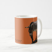 Terrakottaorange kleiner Burro - Tierrettung Kaffeetasse (VorderseiteRechts)