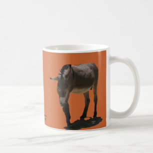 Terrakottaorange kleiner Burro - Tierrettung Kaffeetasse