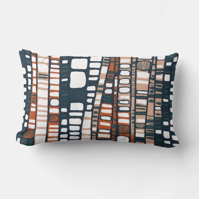 Terrakottaschichten Lendenkissen (Vorderseite)