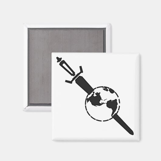 Terran Empire (weiß) Magnet (Vorderseite/Rückseite)