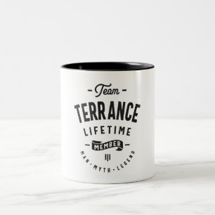 Terrance Lifetime Personalisierte Name Zweifarbige Tasse