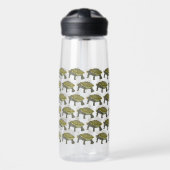 Terrapin (Muster) - Wasserflasche Trinkflasche (Vorne)