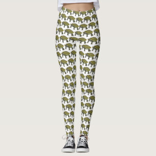 Terrapin (Muster weiß) - Damen-Leggings Leggings