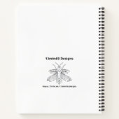 Terrapin (Muster weiß) - Notizbuch (Rückseite)