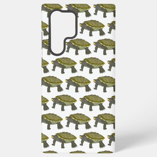 Terrapin (Muster weiß) - Samsung Case Galaxy Hülle (Rückseite)