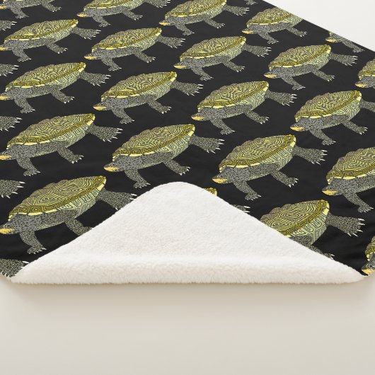 Terrapin (Musterdecke) - Sherpa-Decke Sherpadecke (3/4)
