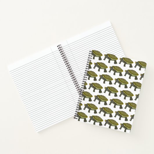 Terrapin (pattern white) - Notebook Notizblock (Innenseite)
