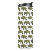 Terrapin (pattern white) - Thermal Mug Thermosbecher (Nach links gedreht)
