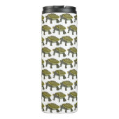 Terrapin (pattern white) - Thermal Mug Thermosbecher (Rückseite)