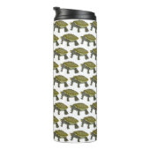 Terrapin (pattern white) - Thermal Mug Thermosbecher (Nach rechts gedreht)