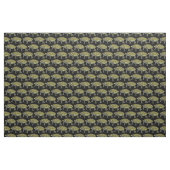 Terrapin (schwarz) - gekämmter Baumwollstoff Stoff (Yard (91,4 cm))