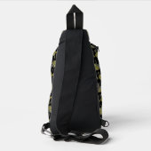 Terrapin (Schwarz gemustert) - Sling Rucksack (Rückseite)