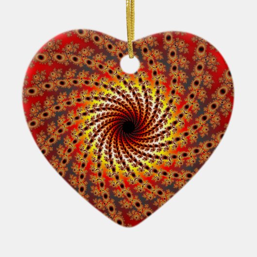 Terrapin Spin Fraktal Art Keramikornament (Vorne)