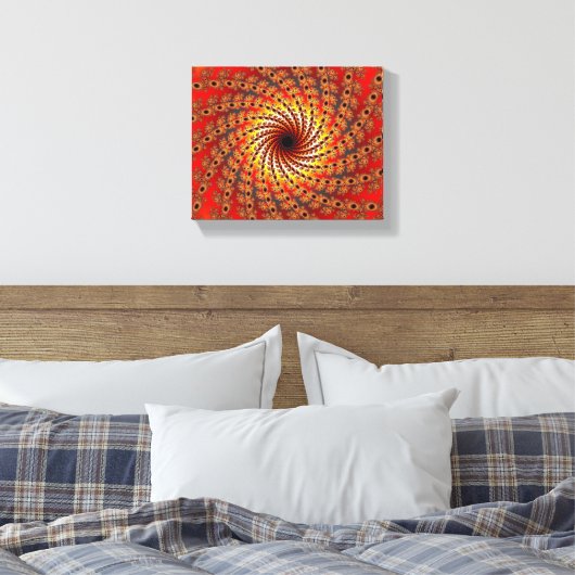 Terrapin Spin Fraktal Art Leinwanddruck (Insitu (Schlafzimmer))