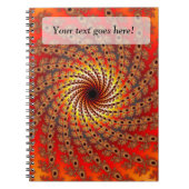 Terrapin Spin Fraktal Art Notizblock (Vorderseite)