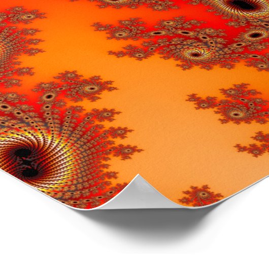 Terrapin Spin Fraktal Art Poster (Ecke)