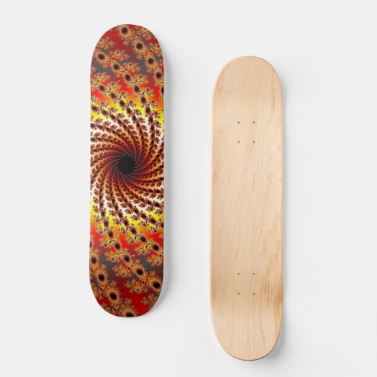 Terrapin Spin Fraktal Art Skateboard (Vorderseite)