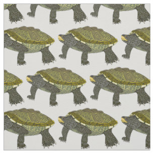 Terrapin (weiß) - Baumwoll-Drillich Stoff