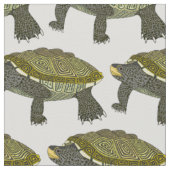 Terrapin (weiß) - Baumwoll-Drillich Stoff (Nahaufnahme)