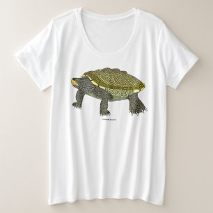 Terrapin (weiß) - Damen T-Shirt in Übergröße