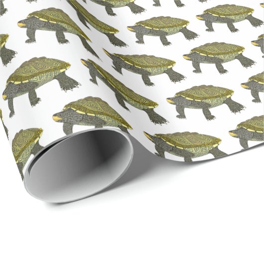 Terrapin (weiß) - Geschenkpapier (Rolleneckpunkt)